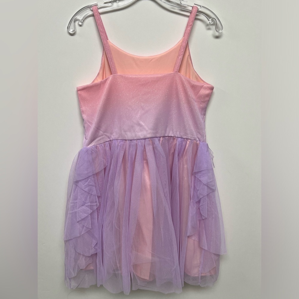 CAT & JACK GIRLS SIZE XXL (18) SPARKLY PINK AND LIGHT LILAC TULLE DRESS - Picture 6 of 9
